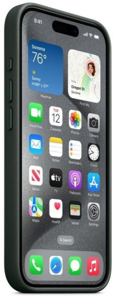 Apple Feingewebe Case mit MagSafe (iPhone 15 Plus) Immergrün, Bild 2