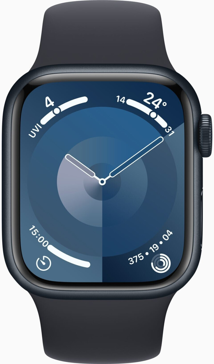 Apple Watch Series Mitternacht | (Februar 2024 9 Mitternacht € 41mm S/M Preisvergleich Preise) bei Aluminium Sportarmband ab 399,00 GPS