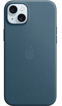 Apple FineWoven Case with MagSafe (iPhone 15 Plus) Pacific Blue