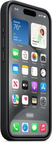 Apple Feingewebe Case mit MagSafe (iPhone 15 Pro Max) Schwarz, Bild 5
