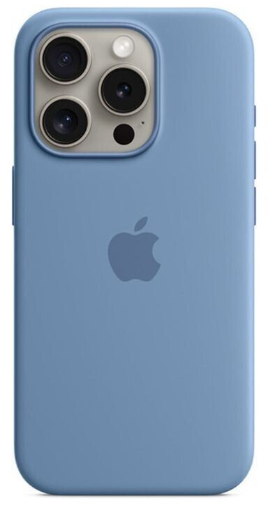 Apple Silicone Case with MagSafe (iPhone 15 Pro) Winter Blue