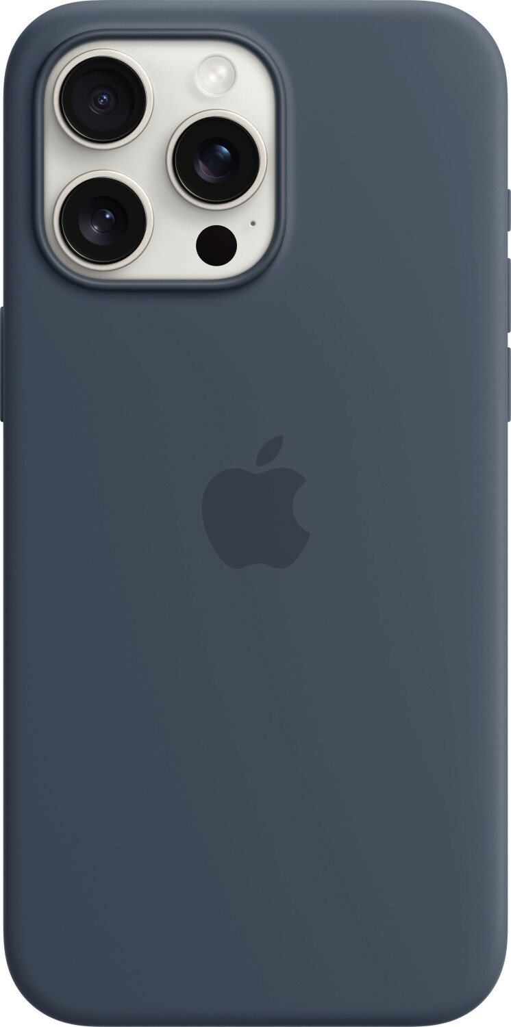 Apple Silicone Case with MagSafe (iPhone 15 Pro Max) Storm Blue