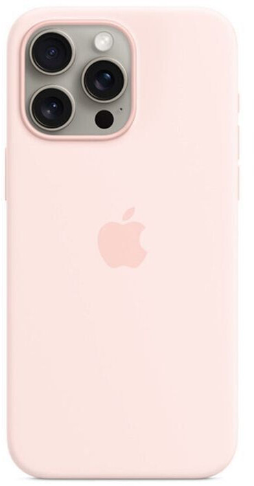 Apple Silicone Case with MagSafe (iPhone 15 Pro Max) Light Pink