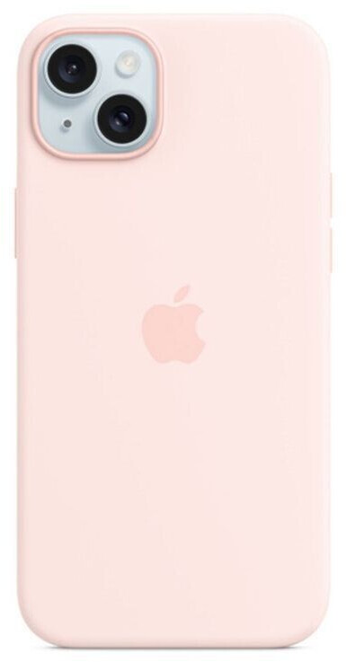Apple Silicone Case with MagSafe (iPhone 15 Plus) Light Pink