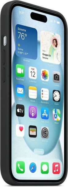 Apple Silikon Case mit MagSafe (iPhone 15 Plus) Schwarz, Bild 5