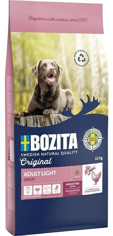 Bozita Original Adult Light dog dry food wheat free 12kg