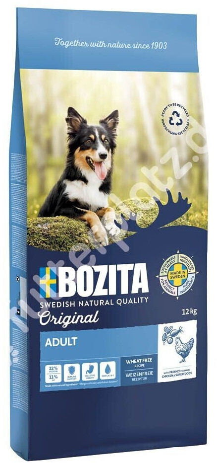 Bozita Original Adult dog dry food wheat free 12kg