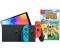 Nintendo Switch (OLED-Modell) neon-blau/neon-rot + Animal Crossing: New Horizons