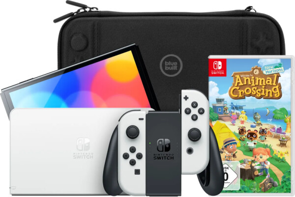 Nintendo Switch (OLED-Modell) weiß + Animal Crossing: New Horizons, Bild 2