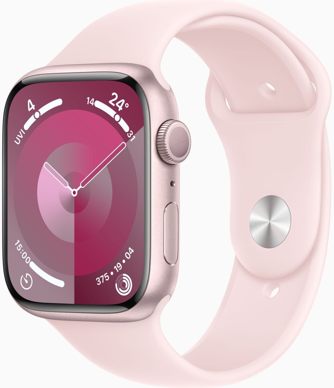Apple Watch Series 9 GPS 45mm Pink Aluminium Sport Band Light Pink M/L