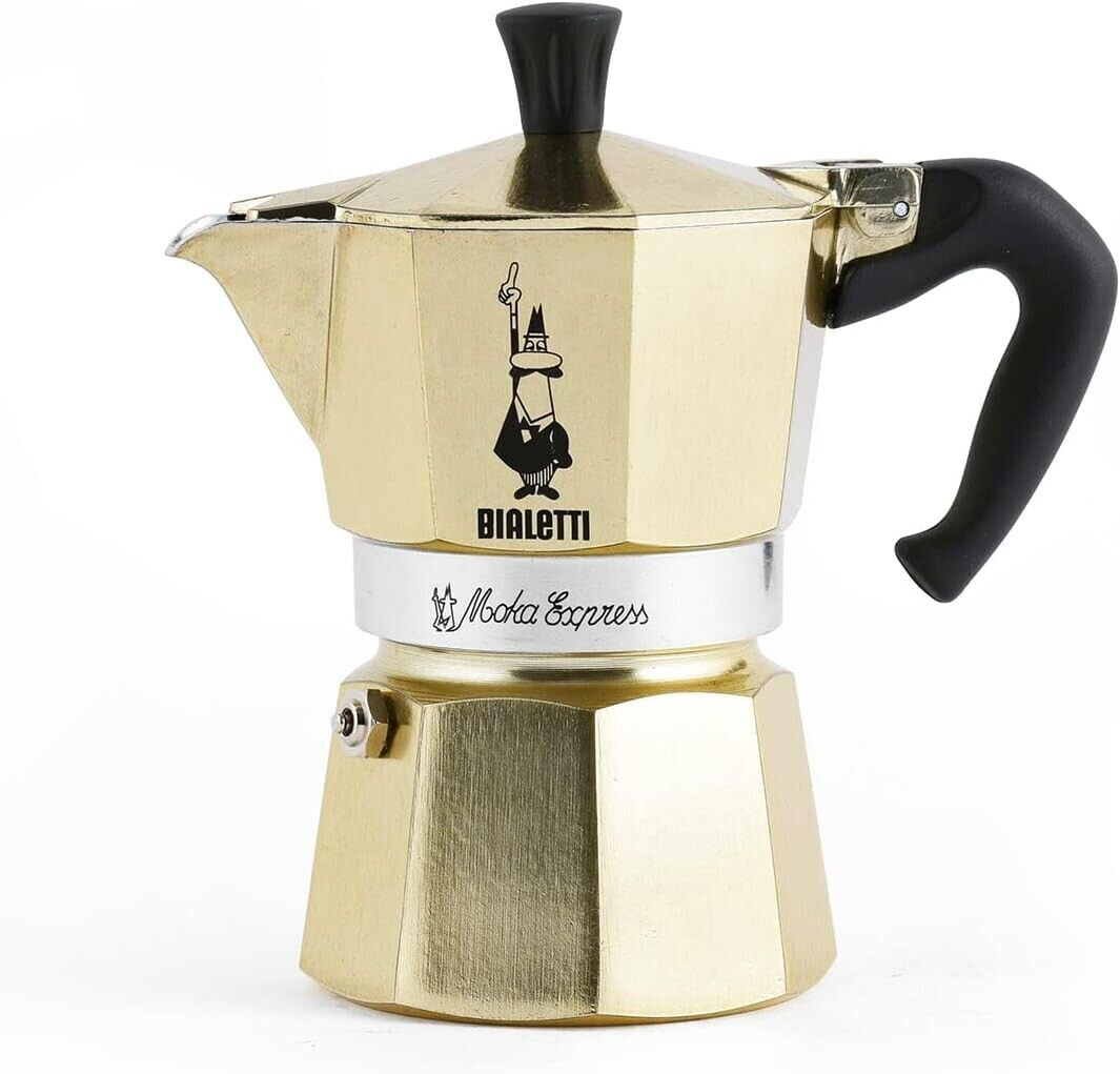Bialetti Moka Express 3 doré