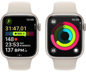 Apple Watch Series 9 GPS 45 mm aluminio blanco correa deportiva blanco estrella M L desde 399 00 Compara precios en idealo