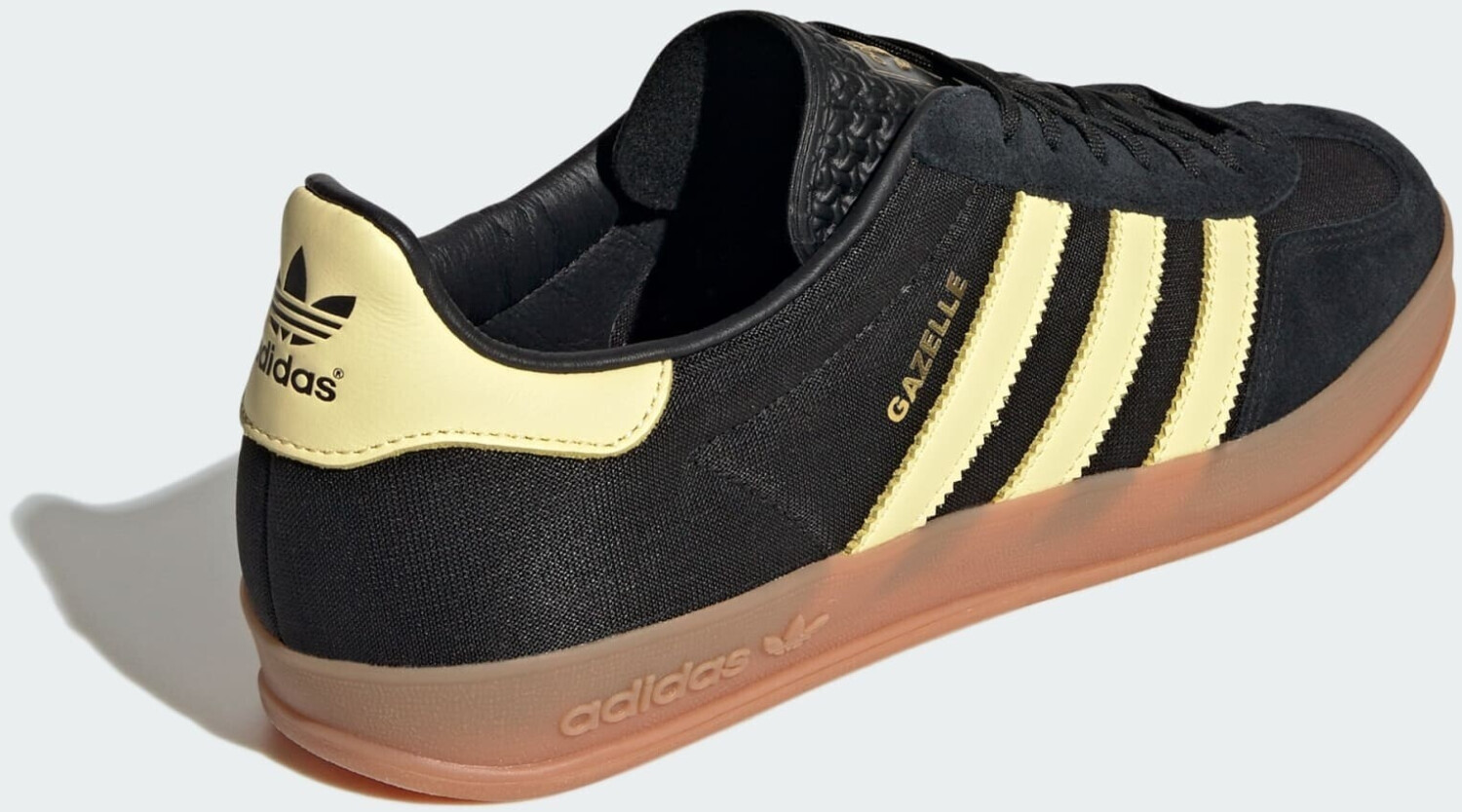 Adidas gazelle sales indoor black yellow