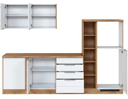 Held Möbel Winkelküche/L-Küche 240 cm - 270 cm Matt Weiß-Wotaneiche (ohne  E-Geräte) ab 1.499,00 € | Preisvergleich bei