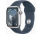 Apple Watch Series 9 GPS 41mm Aluminium Silber Sportarmband Sturmblau S/M