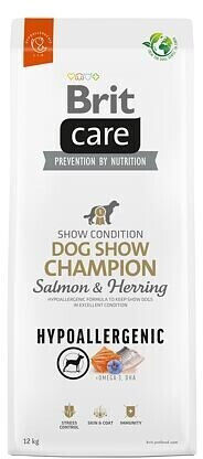 Brit Care Dog Show Champion Hypoallergenic dray food salmon & herring 3kg
