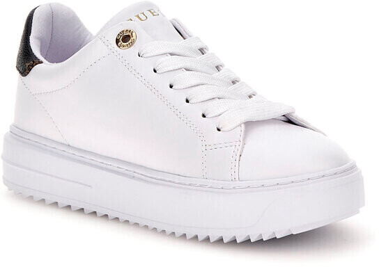 Ladies white on sale guess trainers