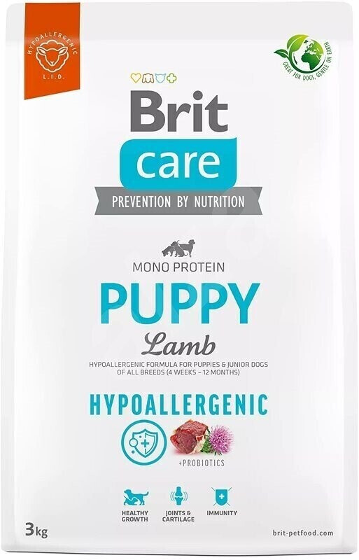 Brit Care Mono Protein Puppy Hypoallergenic Dog dray food Lamb 3kg