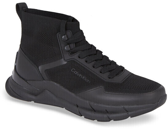 Calvin Klein High Top Lace Up Knit (HM0HM01267) triple black