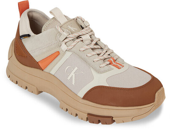 Calvin Klein Jeans Hiking Lace Up Low Cor (YM0YM00801) plaza taupe/eggshell/brown sugar