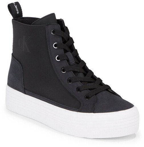 Calvin Klein Jeans Bold Vulc Mid Flatform Laceup Wn (YW0YW01270) black/bright white