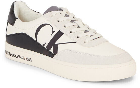 Calvin Klein Jeans Classic Cupsole Laceup Mix Lth (YM0YM00713) creamy white/black