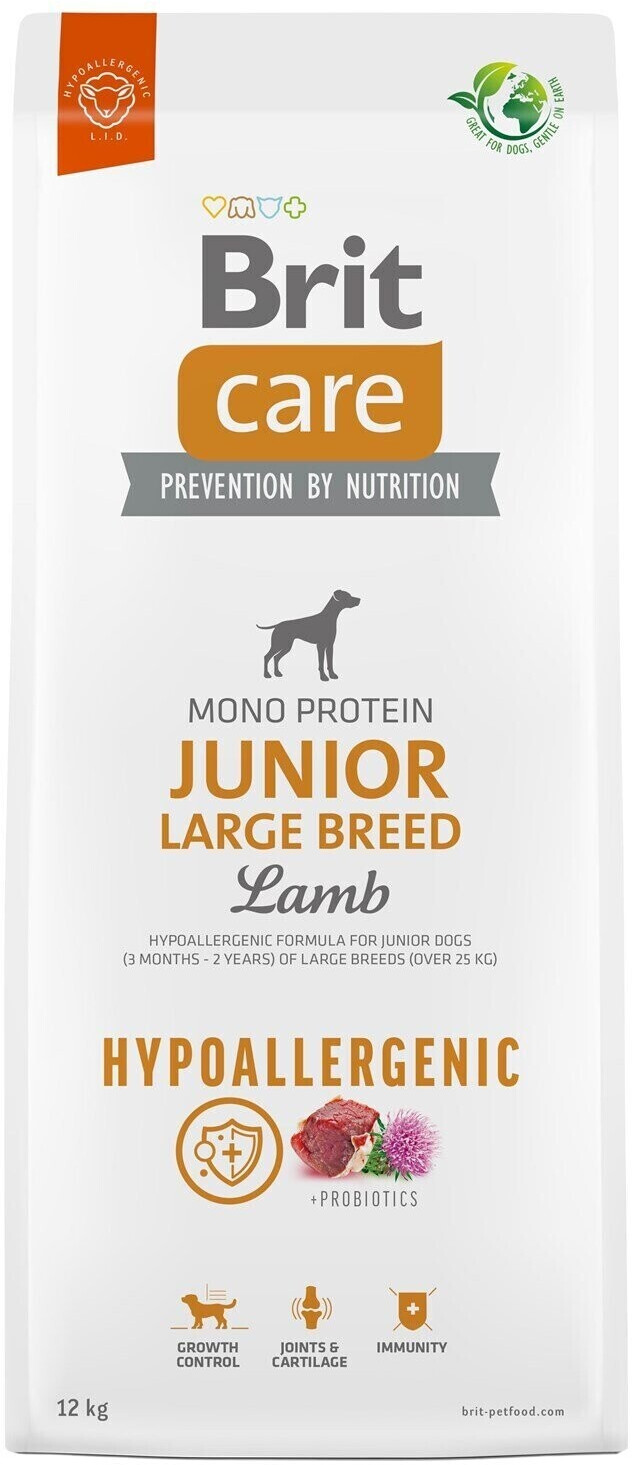 Brit Care Dog Hypoallergenic Junior Large Breed Lamb 12kg