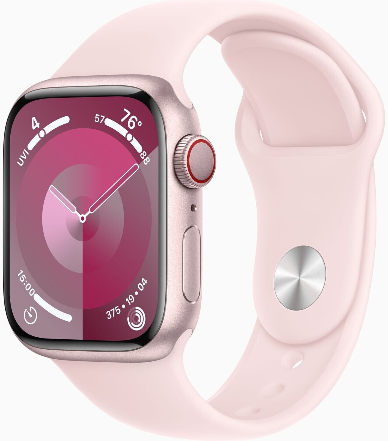 Apple Watch Series 9 4G 41mm Rose aluminium rose clair S/M