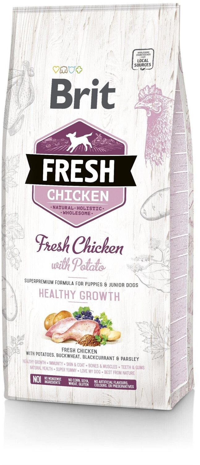 Brit Fresh Puppy Healthy Growth Dry Food Chicken with Potato 12kg