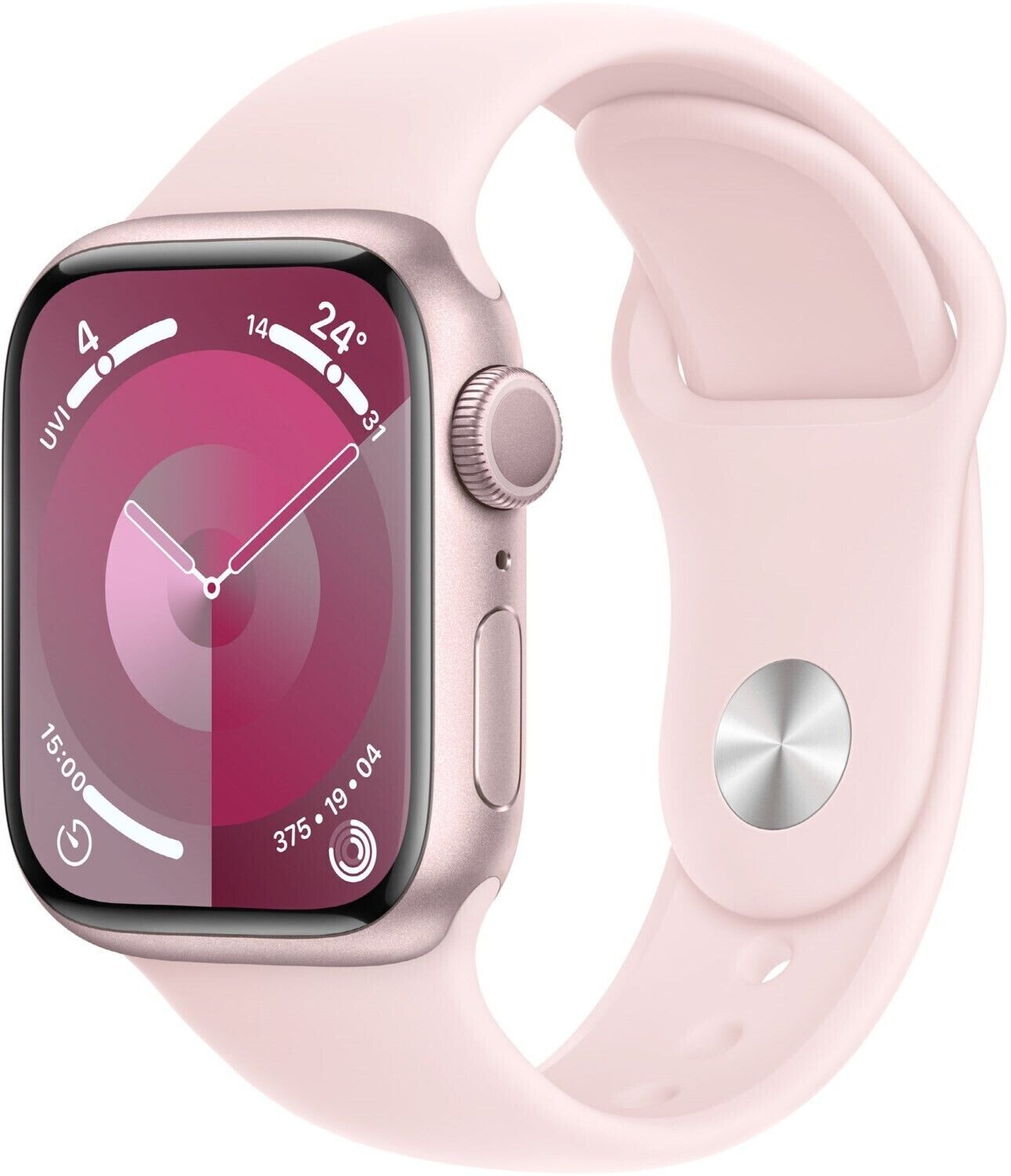 Apple Watch Series 9 GPS 41mm Pink Aluminium Sport Band Light Pink M/L