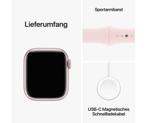 Apple Watch Series 9 GPS 41mm Aluminium Rosé Sportarmband Hellrosa M/L ab  391,83 € | Preisvergleich bei