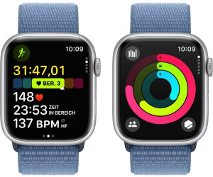 Apple Watch 9 Aluminium Preisvergleich bei Winterblau Sport 429,00 ab 45mm | Loop € GPS Series Silber
