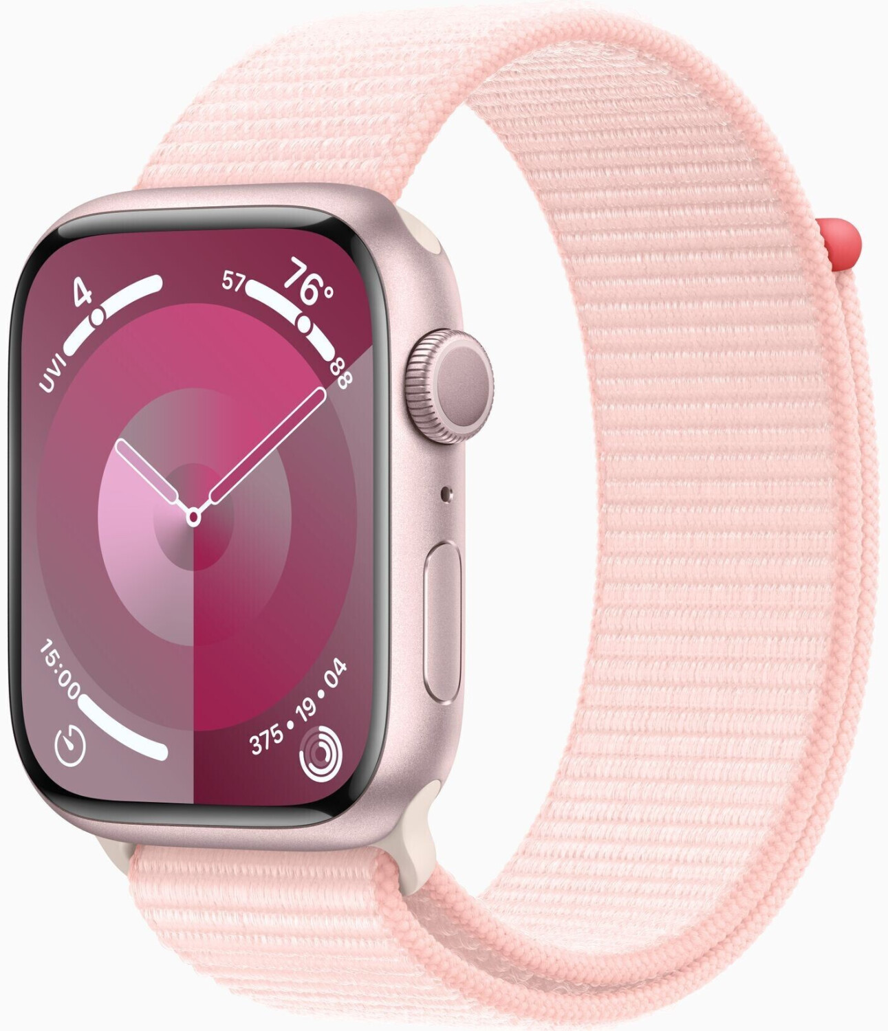 Apple Watch Series 9 GPS 45mm Pink Aluminium Sport Loop Light Pink