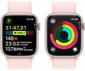 Apple Watch Series 9 GPS 45mm Rose aluminium rose clair au