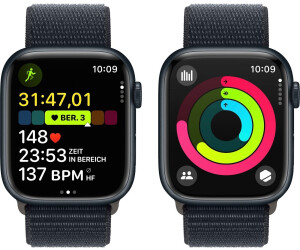 Apple Watch Series 9 GPS 2024 Mitternacht 45mm Mitternacht (Februar ab Sport Preisvergleich Aluminium 429,00 Loop | bei Preise) €