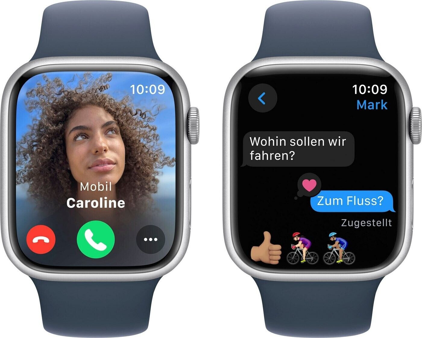 Apple Watch Series 9（GPSモデル）- 45mmシルバーアルミニウムケースとストームブルースポーツバンド - S/M  MR9D3J/A Apple｜アップル 通販 | ビックカメラ.com