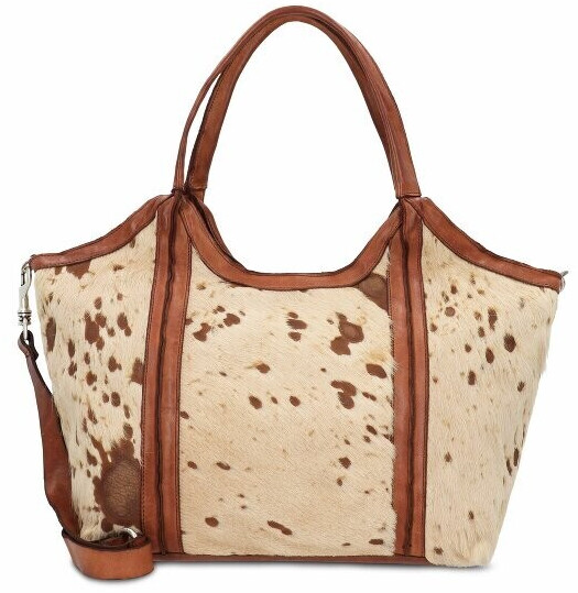 Campomaggi Shopper (C036070ND_X2396_F1769) bianco+beige+t-cognac