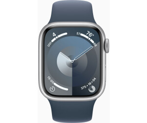 Apple Watch Series 9 GPS Aluminium M/L Preisvergleich Silber bei ab € 41mm Sportarmband Sturmblau | 399,00
