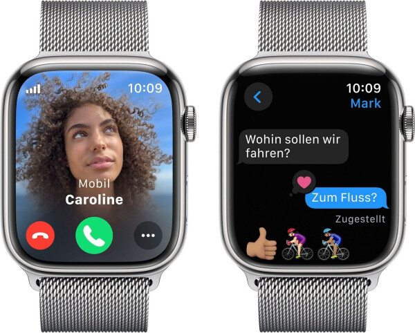 Apple Watch Series 9 4G 45mm Edelstahl Silber Milanese Silber, Bild 7