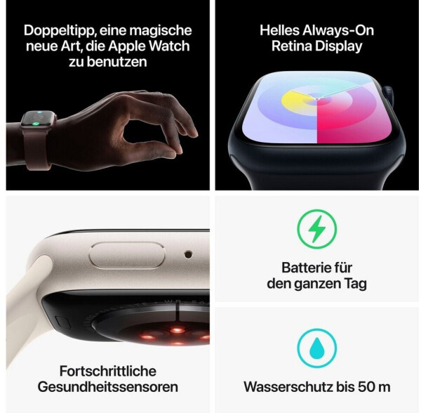 Apple Watch Series 9 4G 45mm Edelstahl Silber Milanese Silber, Bild 9