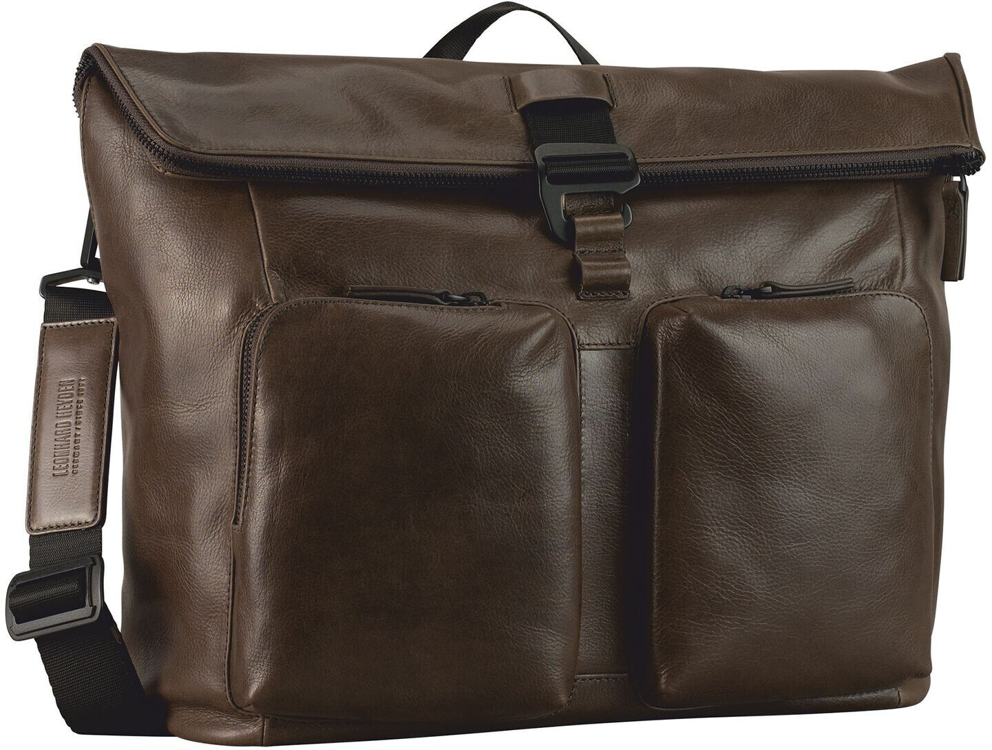 Jost Porto Messenger Leder 38(907814-7) graubrown