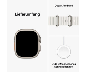 Apple Watch Ultra 2 Titan Ocean Armband Weiß ab 831,00 € | Preisvergleich  bei