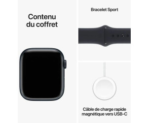 Apple Watch Series 9 GPS 45mm Aluminium Mitternacht Sportarmband Mitternacht M L ab 399 00 Dezember 2024 Preise Preisvergleich bei idealo