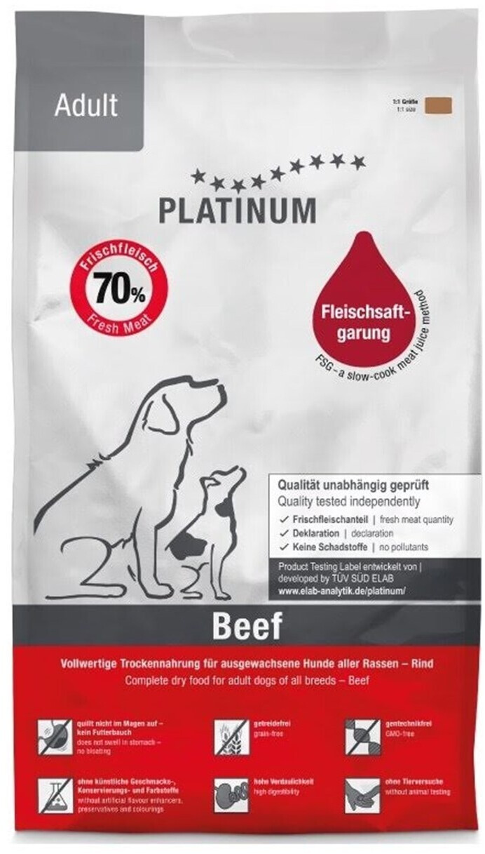Platinum Pets Adult Hunde Trockenfutter Beef & Potato ab 77.55  |  Vergleiche 1 Angebote auf idealo.de