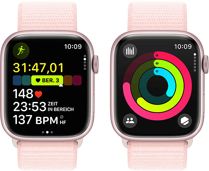 Apple Watch Series 9 4G 45mm Aluminium Rose Sport Loop Hellrosa ab 438 98 Dezember 2024 Preise Preisvergleich bei idealo