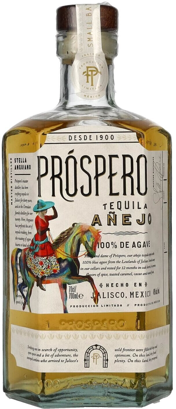 Próspero Tequila Añejo 100% de Agave by Rita Ora 0,7l 40%