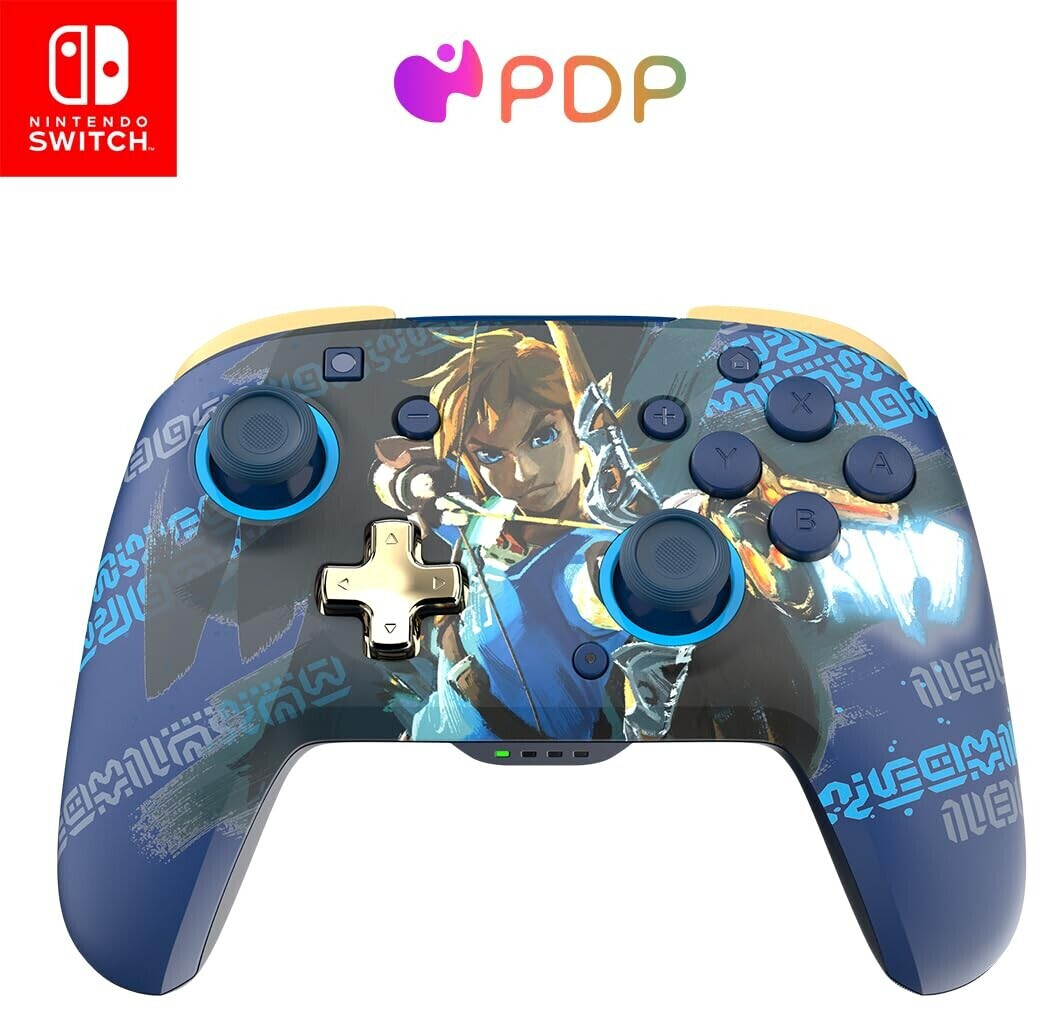 PDP Switch Rematch Glow Wireless Controller The Legend of Zelda: Link Hero Glow In The Dark