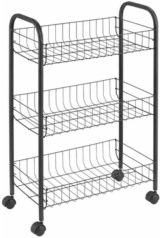 Metaltex Lugano Lava all-purpose trolley 3 shelves 41X23x63cm TouchTherm