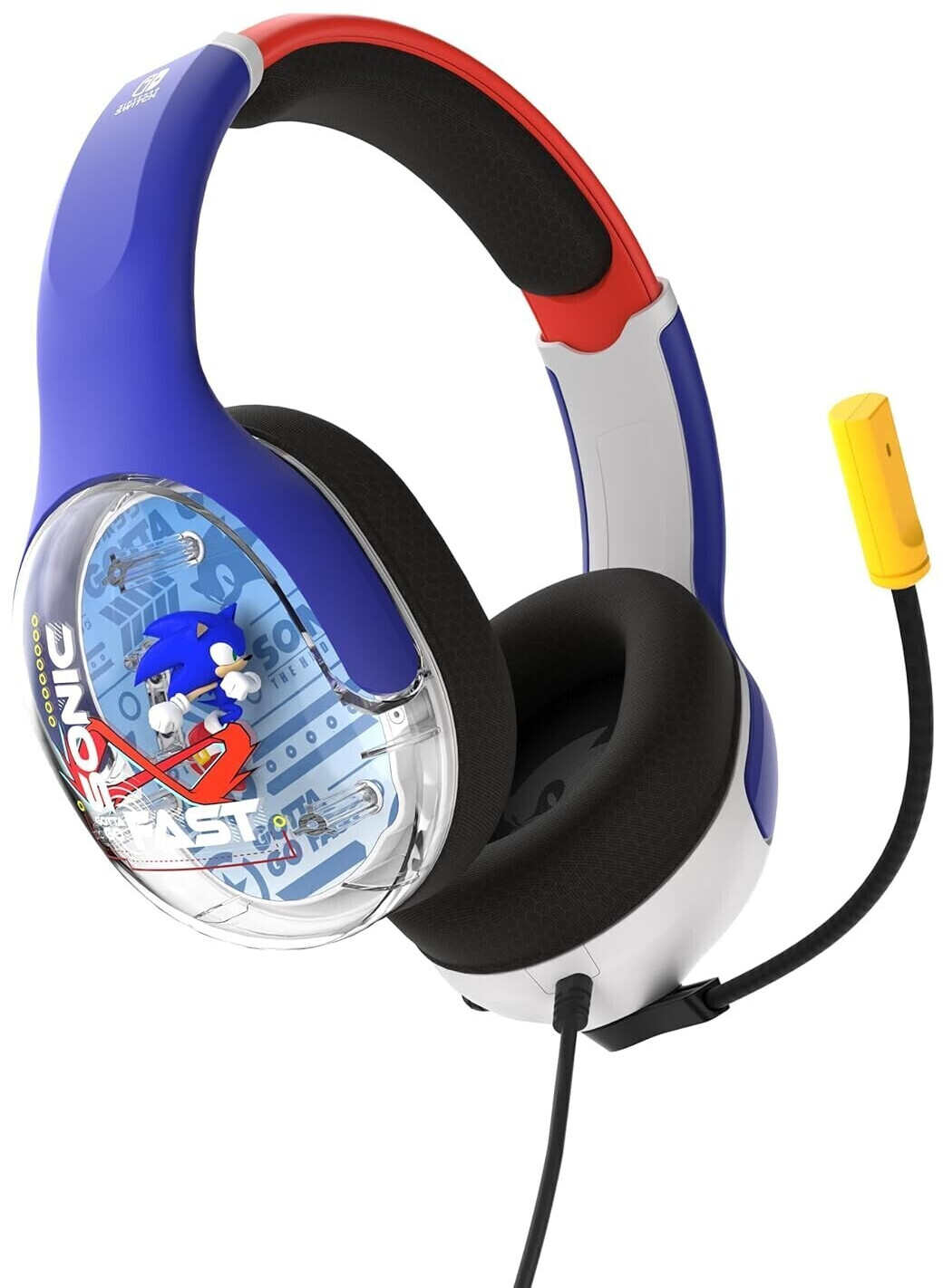 Casque filaire NSW Realmz AirlitePlus Wired Sonic pour Nintendo Switch et  Nintendo Switch Modèle OLED Blanc et Bleu