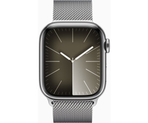 Apple Watch Series 8 4G 45mm Cassa in acciaio inossidabile color argento  con Loop in maglia milanese color argento a € 727,49 (oggi)